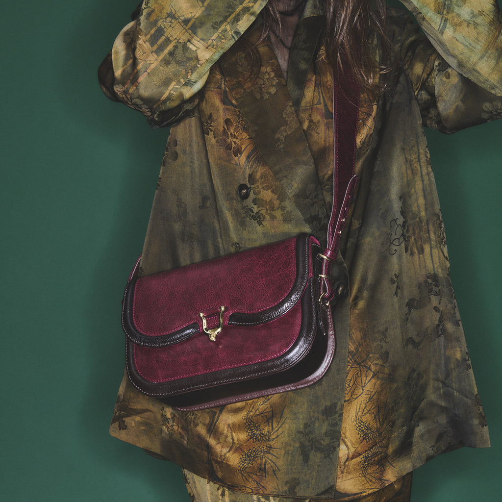 Sac Cuir Manon Bordeaux