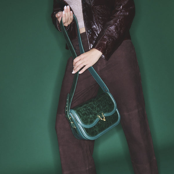 Jade Green Manon Leather Bag