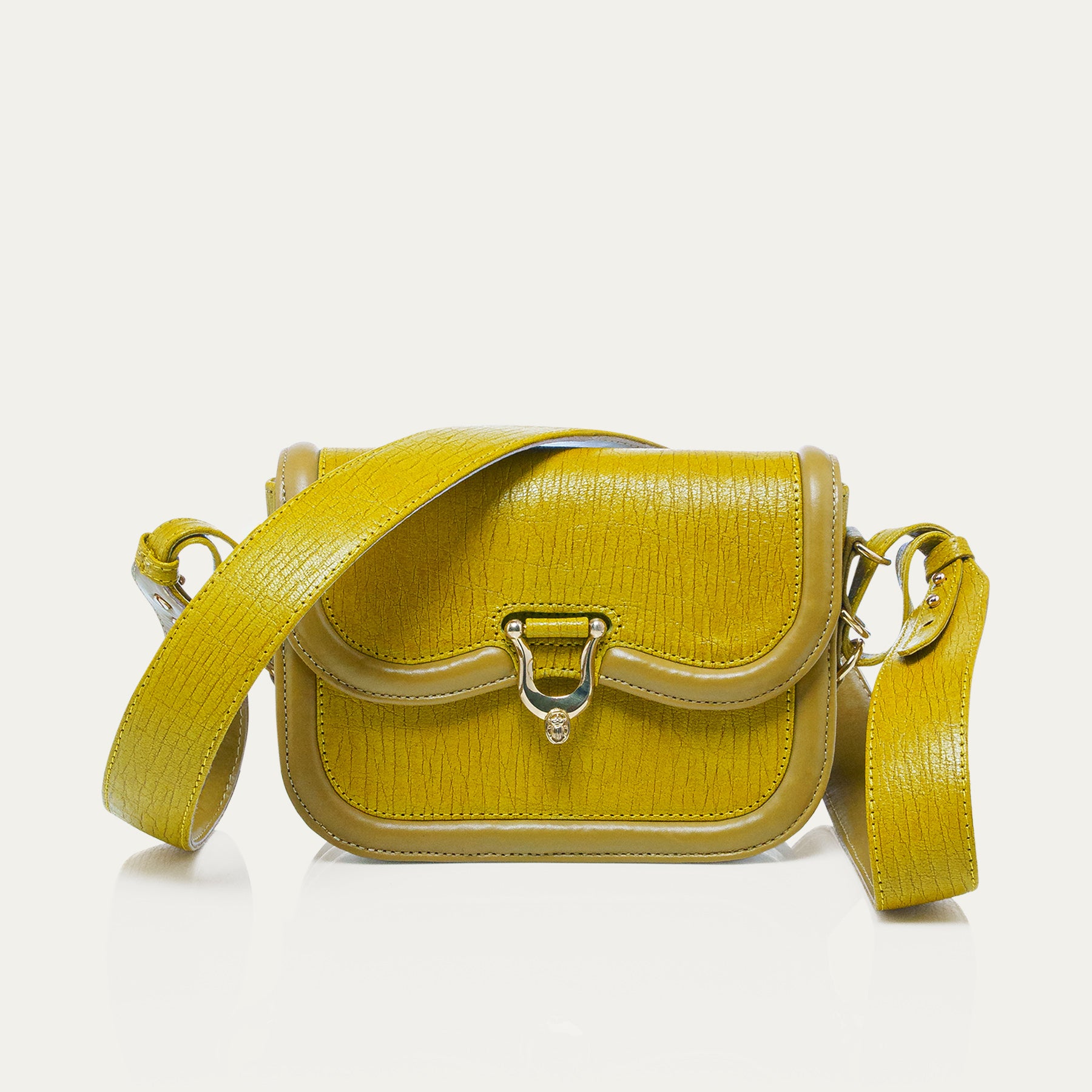 Mini Manon Sulfur Leather Bag