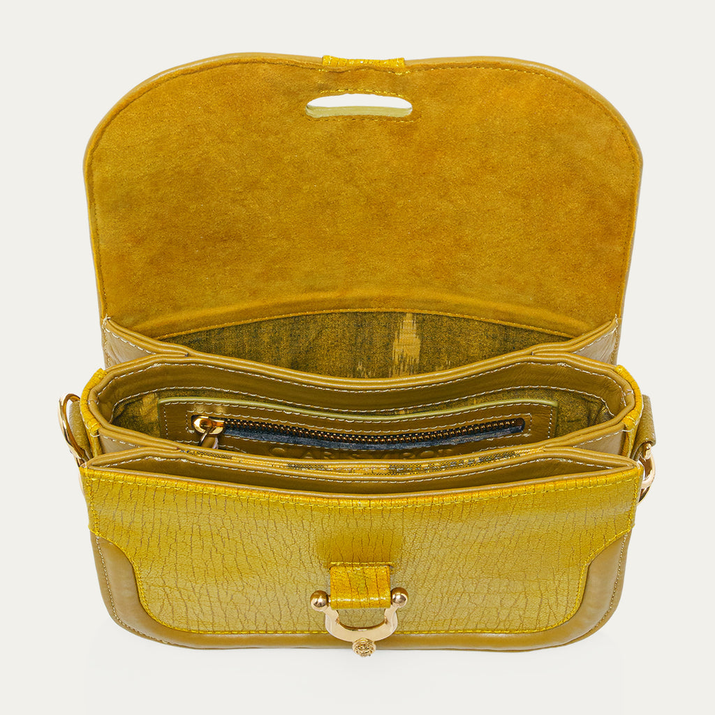 Mini Manon Sulfur Leather Bag