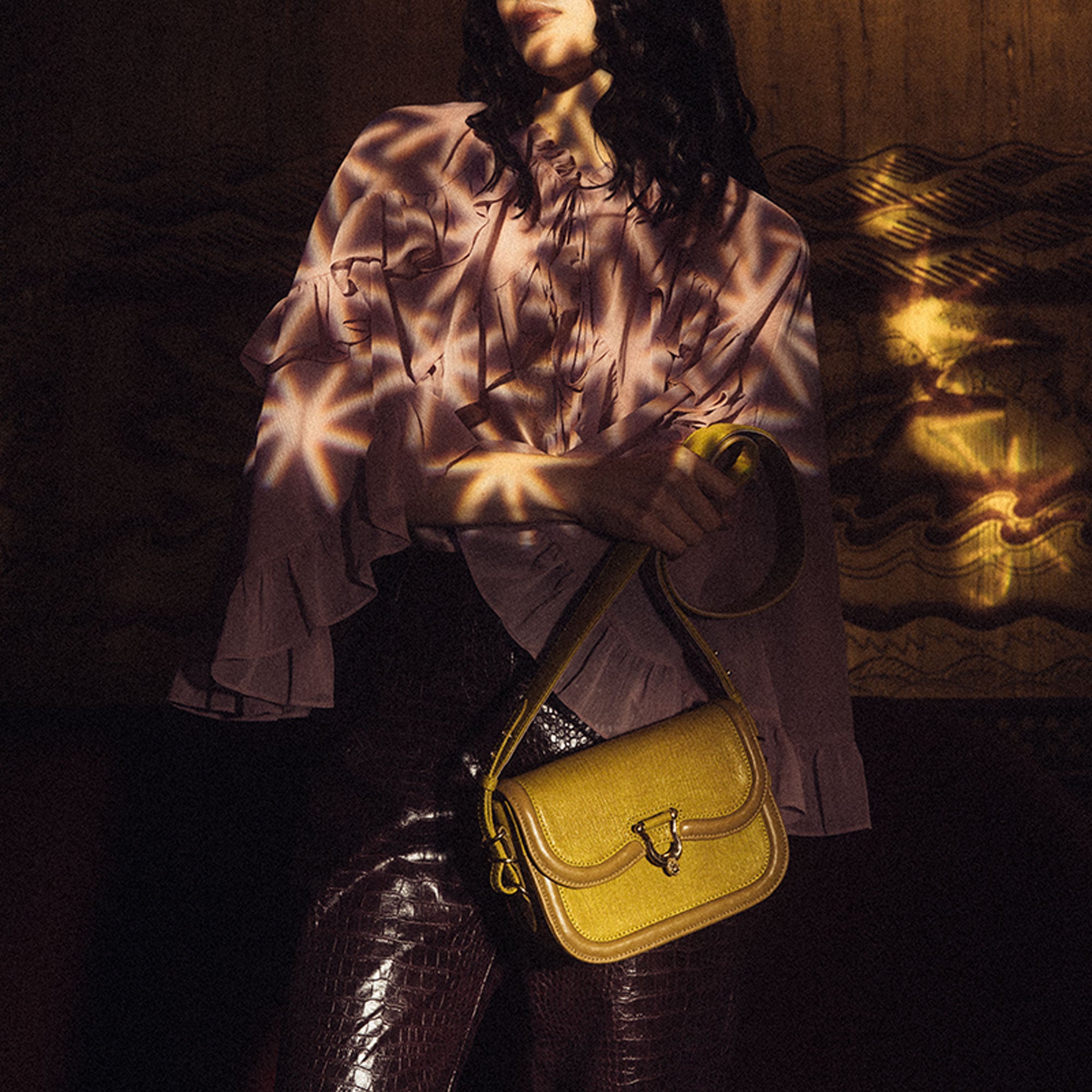 Mini Manon Sulfur Leather Bag
