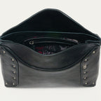 Gaia Black Nappa Leather Bag