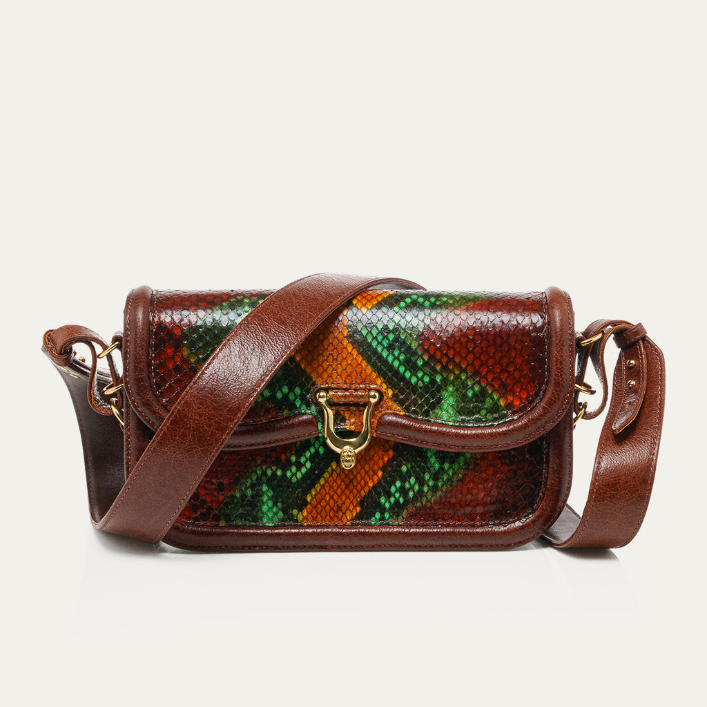 Manon Baguette Python Oasis Bag