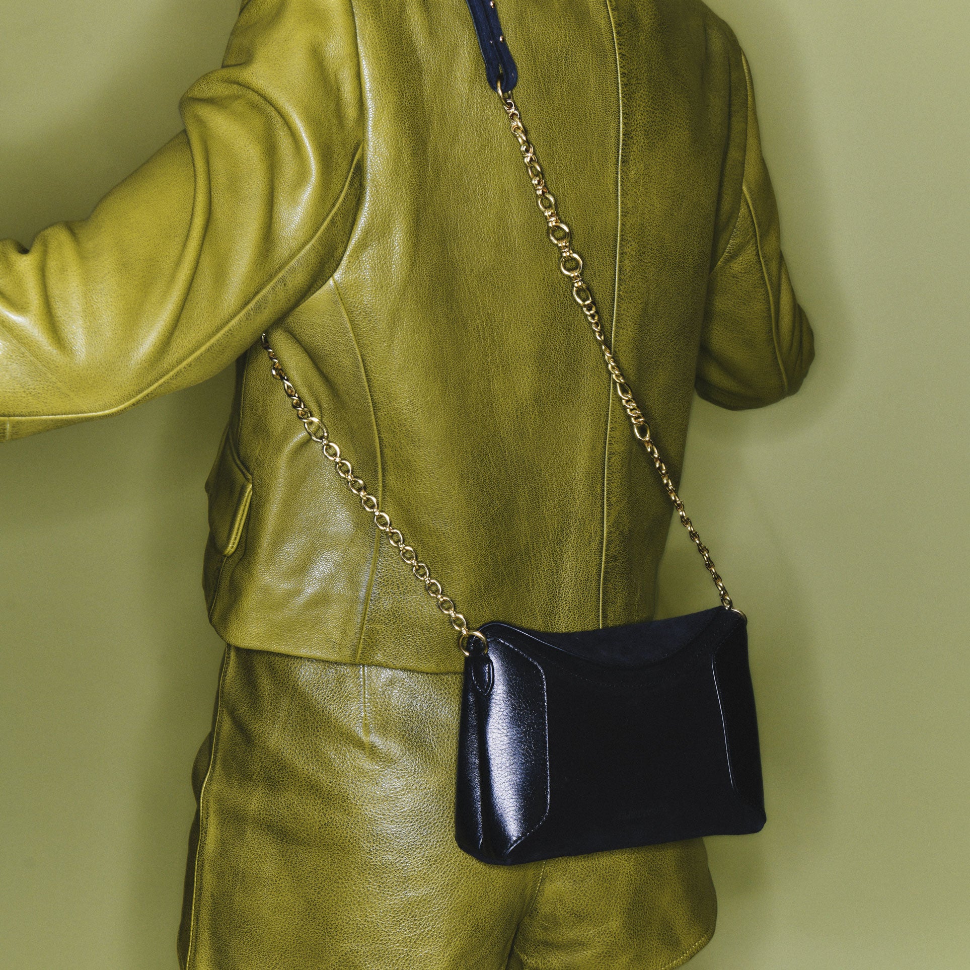 Bolso Mini Gaia De Piel Negro