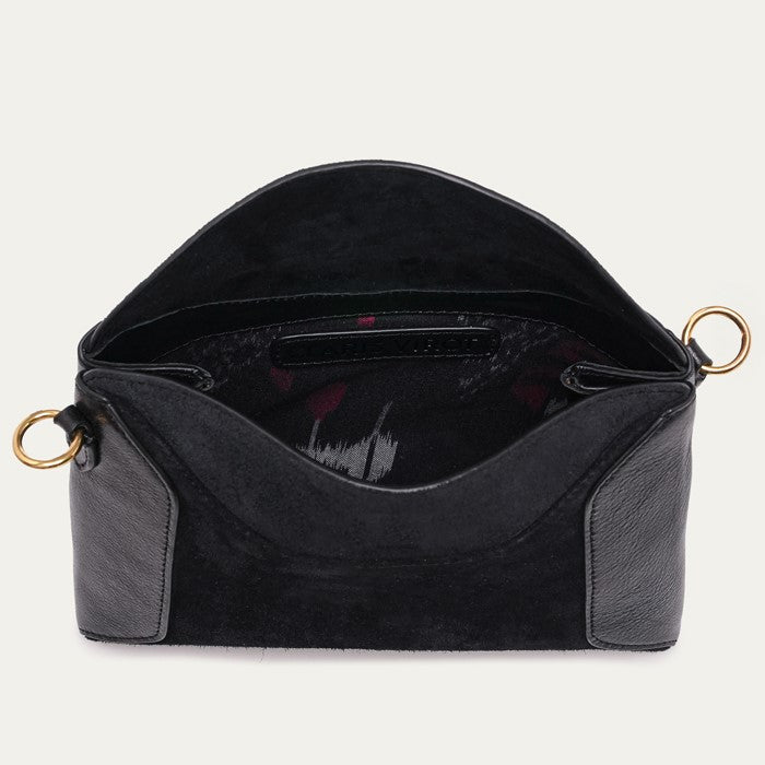 Bolso Mini Gaia De Piel Negro