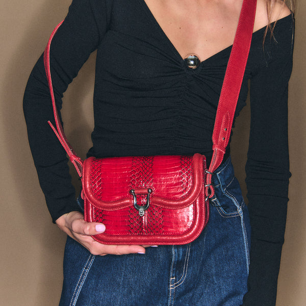 Mini Manon Cobra ruby ​​bag