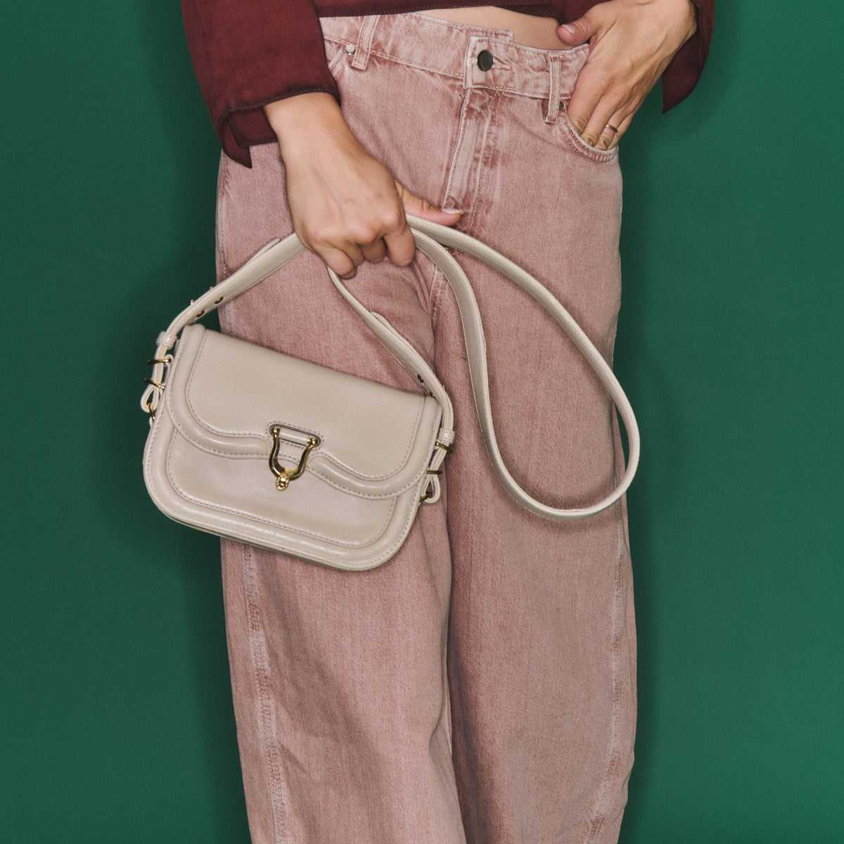Mini Manon Bag Nappa Leather Gypsum