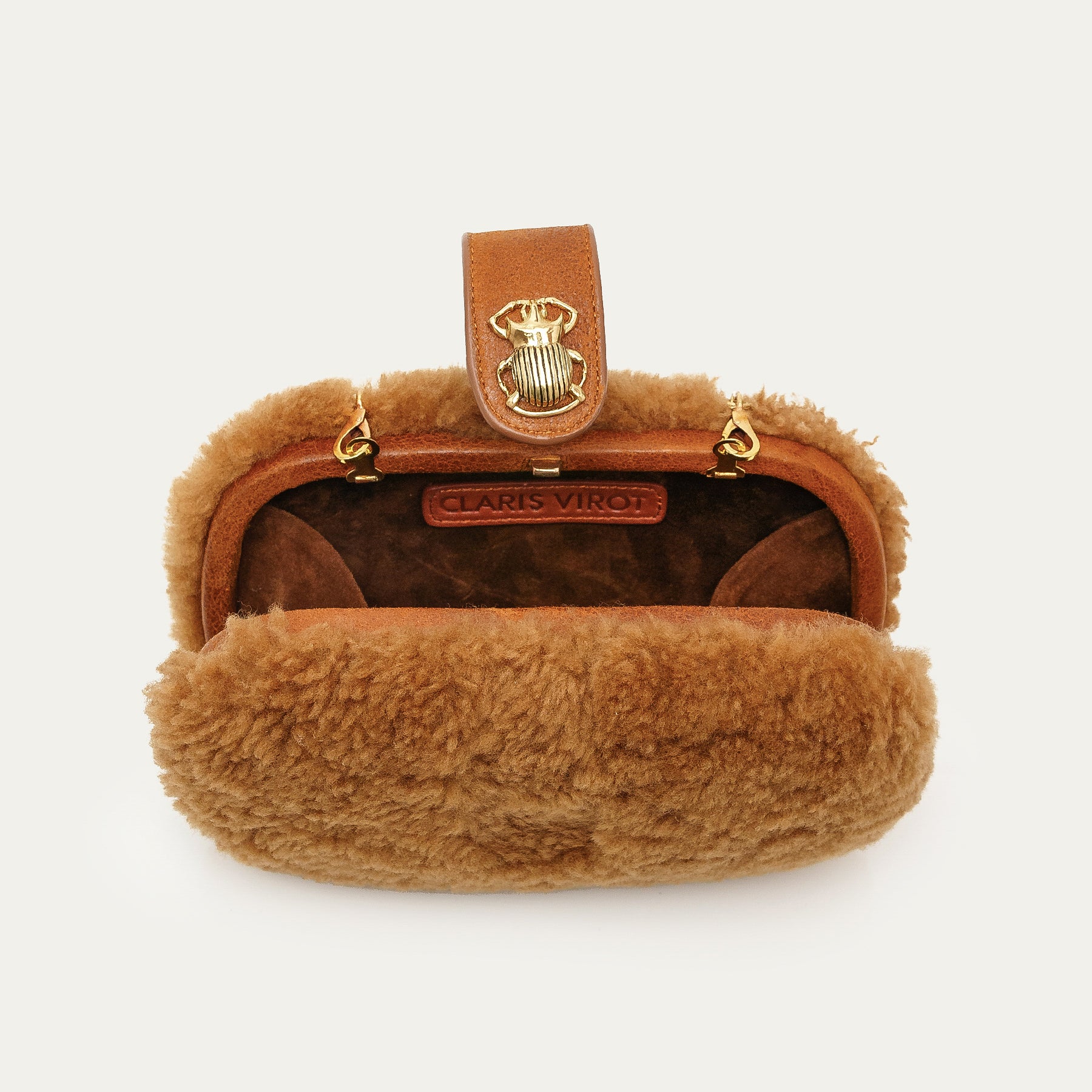 Bolso Chiara De Piel De Oveja Cobre