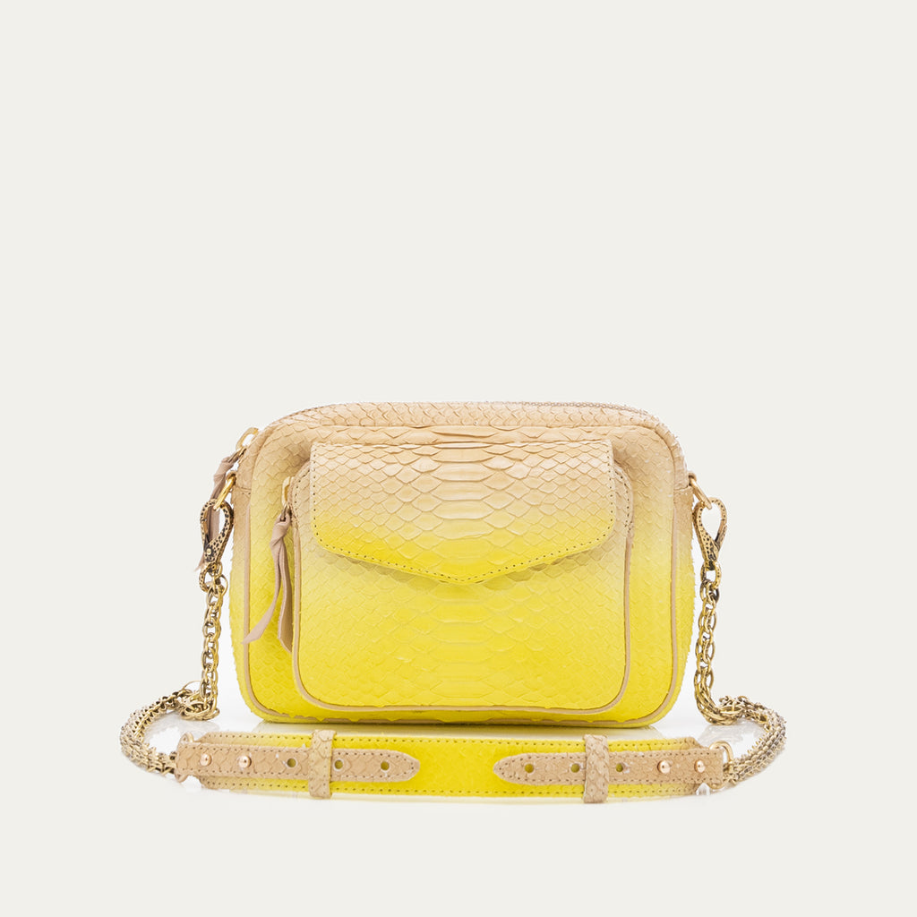 Sac Python Charly Jaune Mais