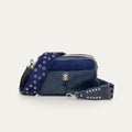 Bolso Lily De Pitón Azul Marino