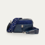 Bolso Lily De Pitón Azul Marino