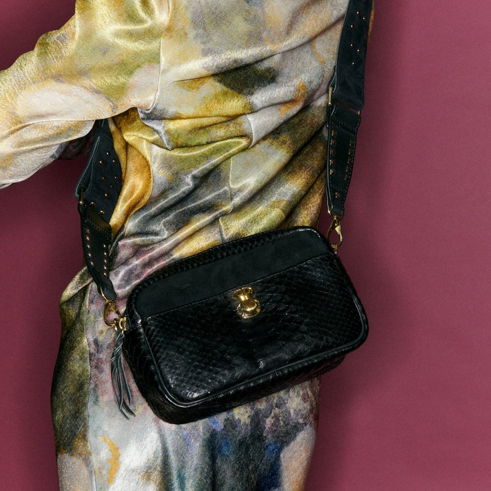Python Lily Bag Black