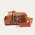 Lily Terracotta Python Bag
