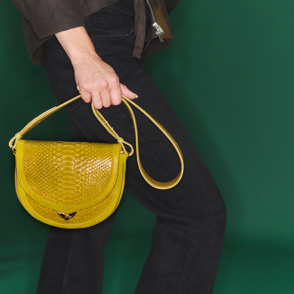 Bolso Victoria Pitón Azufre