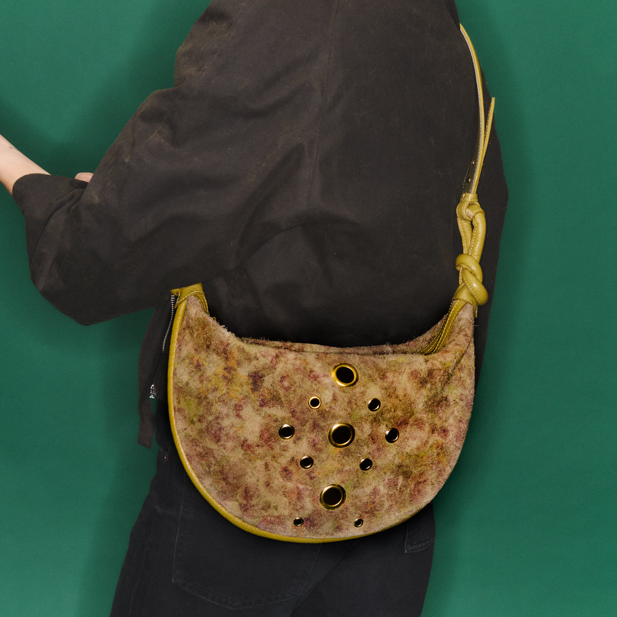 Chris Papyrus Velvet Calf Bag