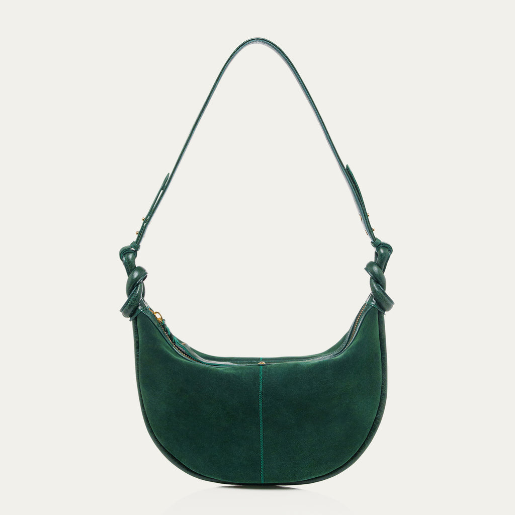 Jade Green Chris Velvet Calfskin Bag