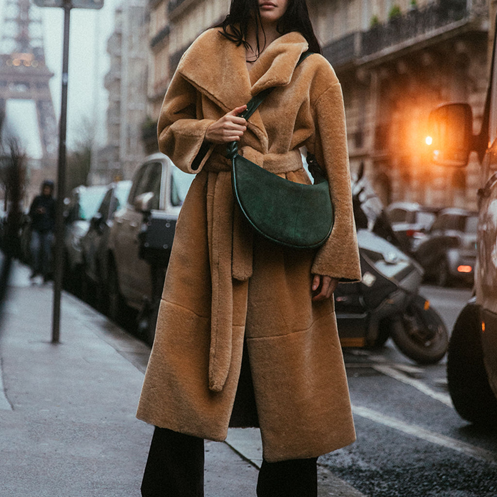 Jade Green Chris Velvet Calfskin Bag