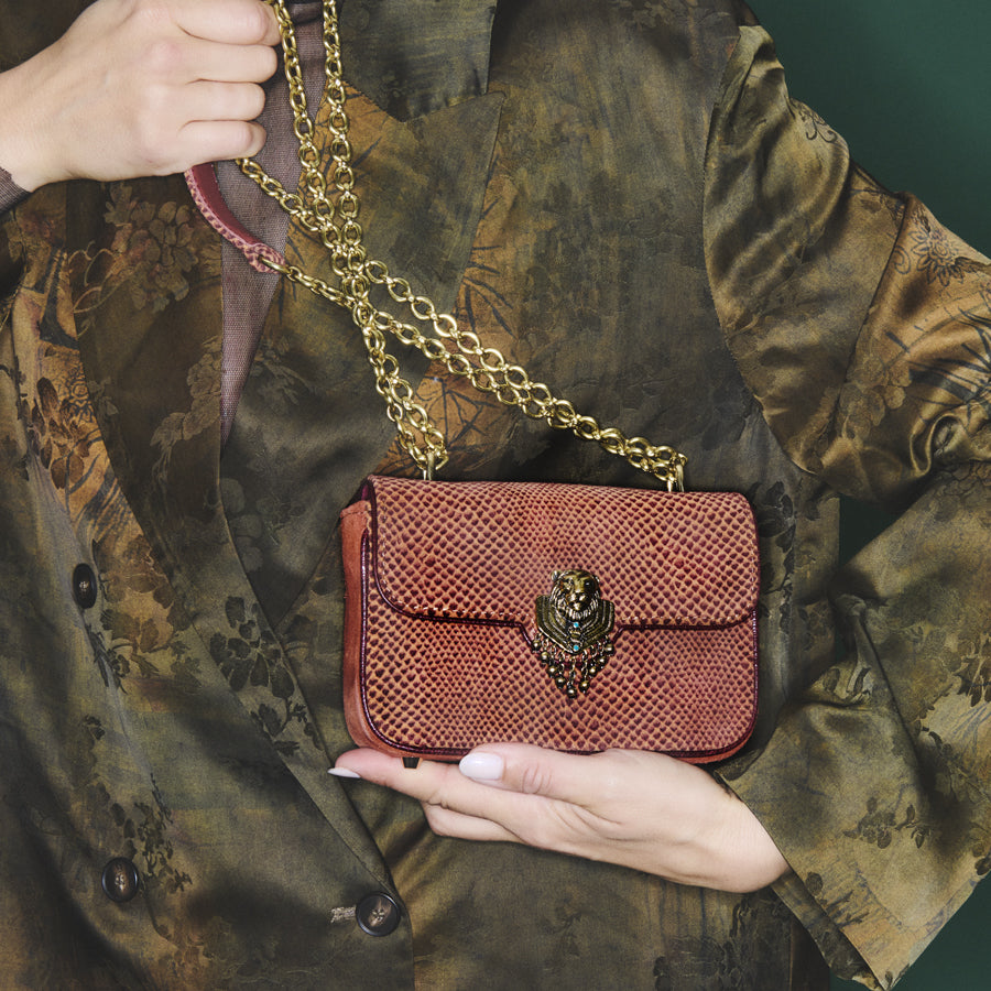 Mini Ava Sekhmet Velvet Calfskin Bag