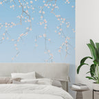 Mural Sakura - Bleu Ciel