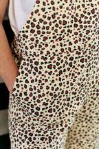 Guillemette Dungarees - Natural Leopard Women's