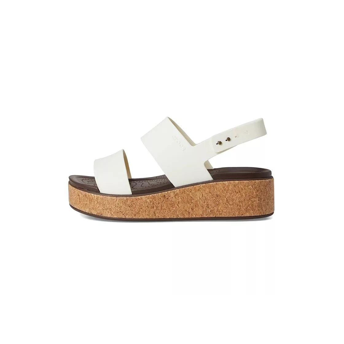 Sandales Brooklyn Cork Low Wedge - Blanc