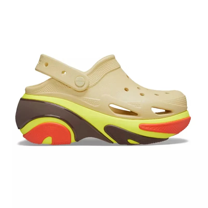 Bubble Crusah Clog Sandals - Beige, Yellow, Brown, Orange