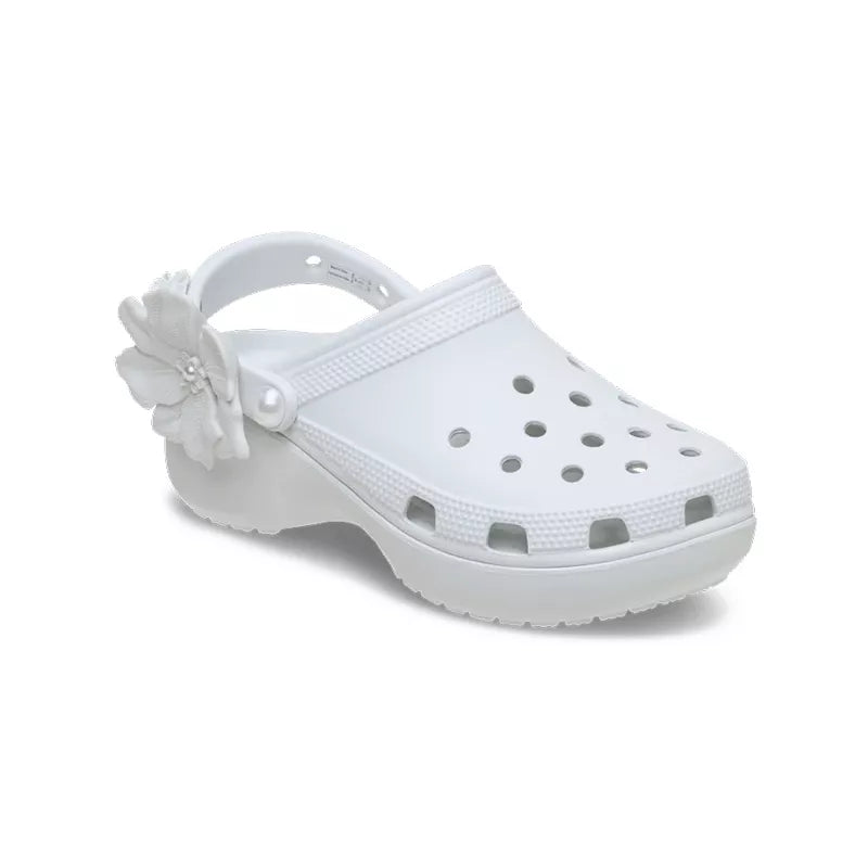 Sandalias clásicas con plataforma Bouquet - Blanco