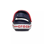 Sandalias Crocs Crocband Cruiser Junior - Azul Marino/Rojo