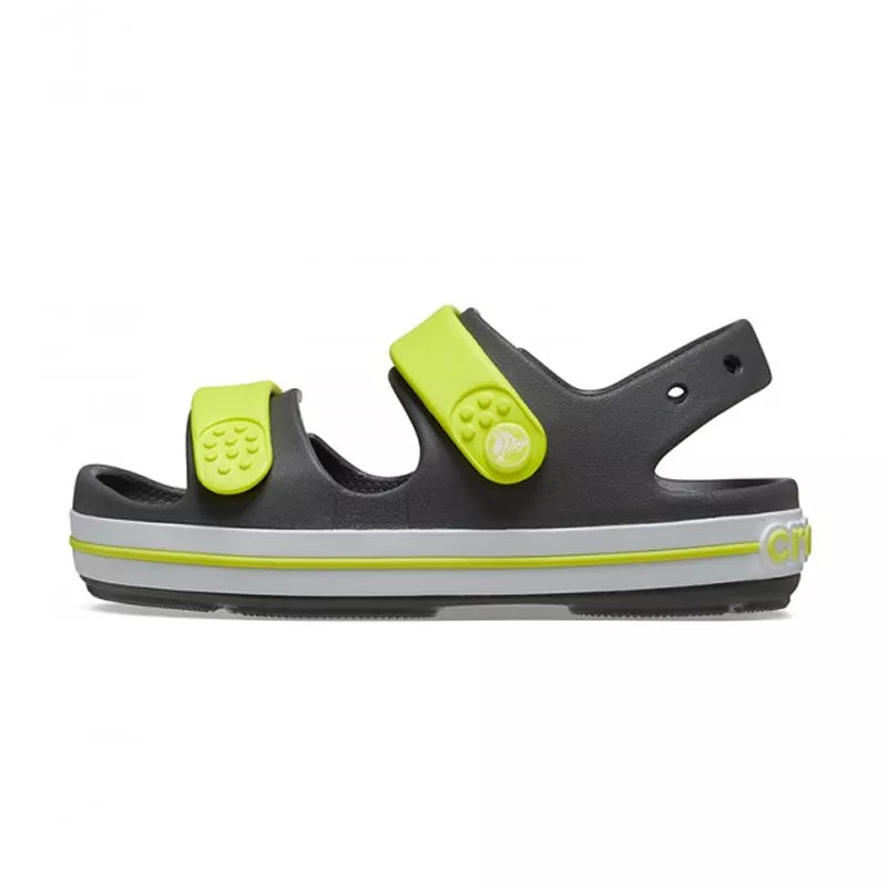 Crocband Cruiser Junior Sandals - Grey/Yellow