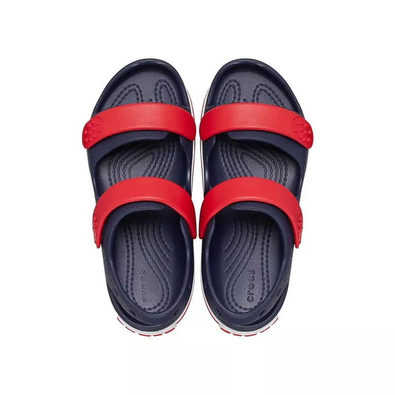 Sandalias Crocs Crocband Cruiser Junior - Azul Marino/Rojo