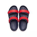 Sandalias Crocs Crocband Cruiser Junior - Azul Marino/Rojo
