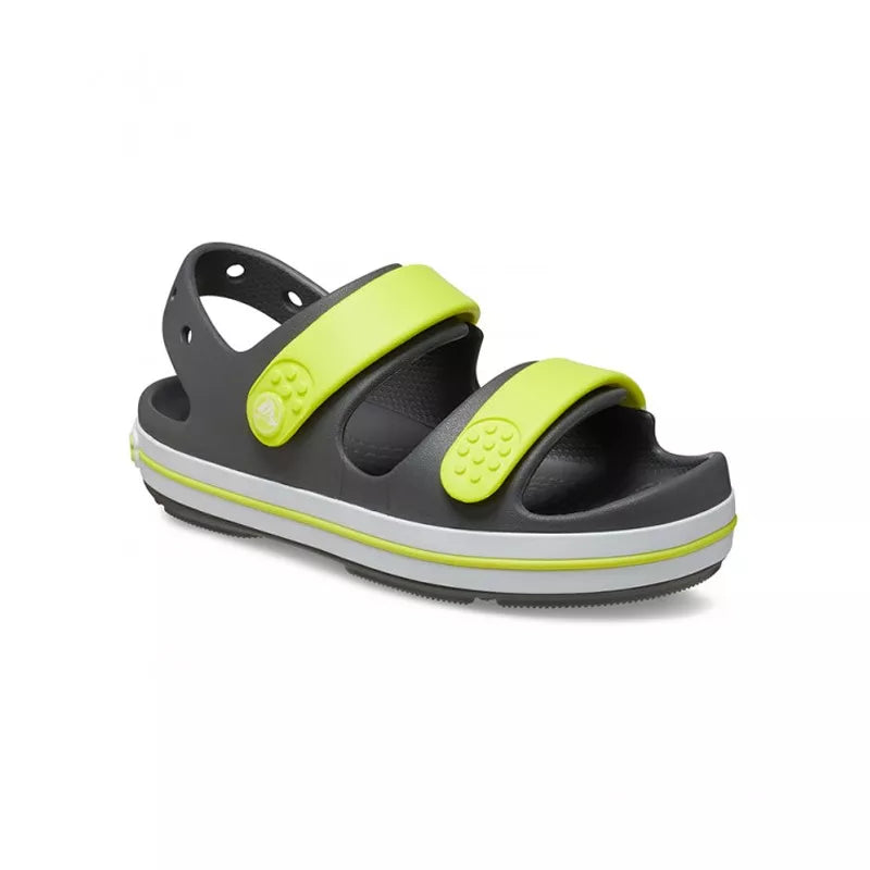 Crocband Cruiser Junior Sandals - Grey/Yellow