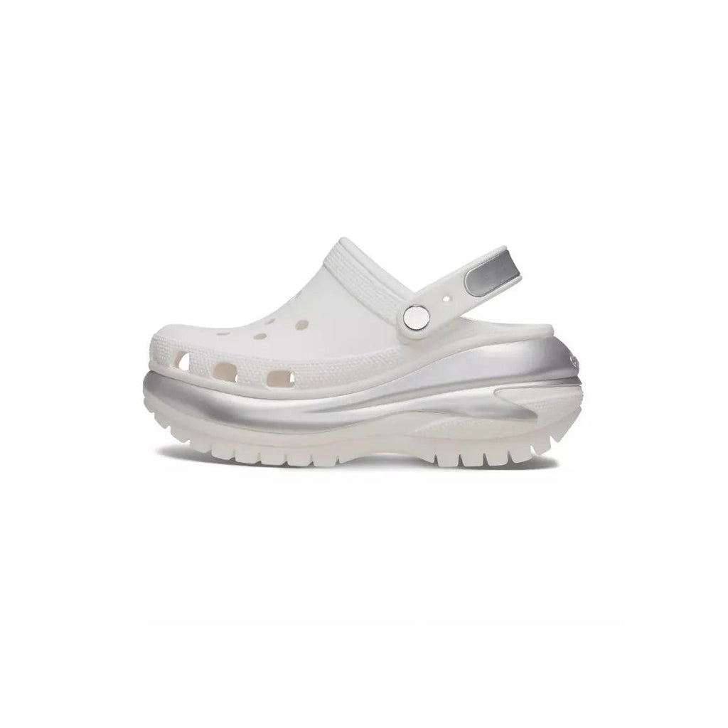 Sandales Mega Crush Metallic Clog - Blanc, Argent