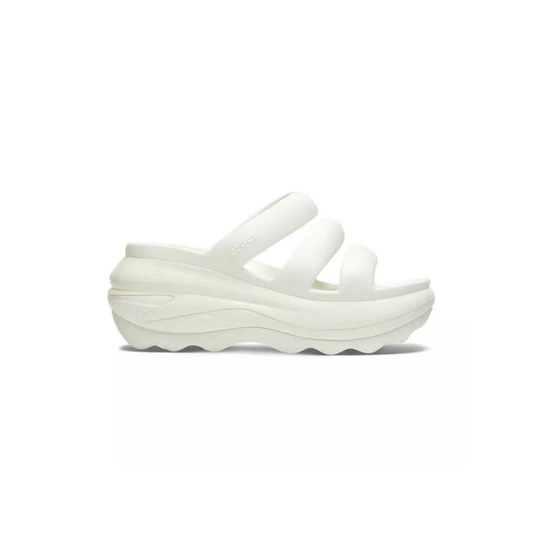 Sandalias Mega Crush con triple tira - Blanco