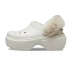 Stomp Lined Clog Sandals - White
