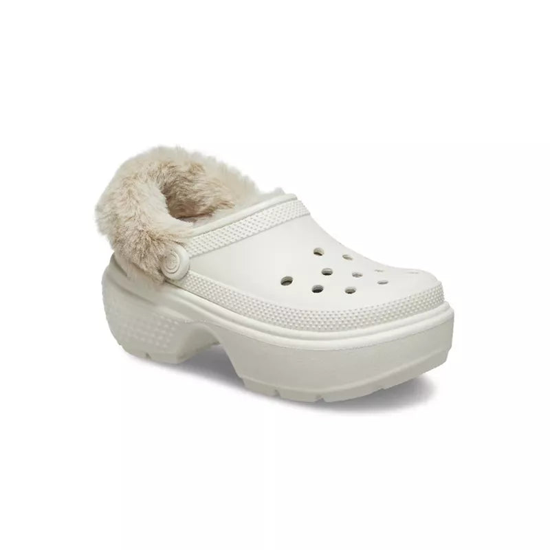 Stomp Lined Clog Sandals - White