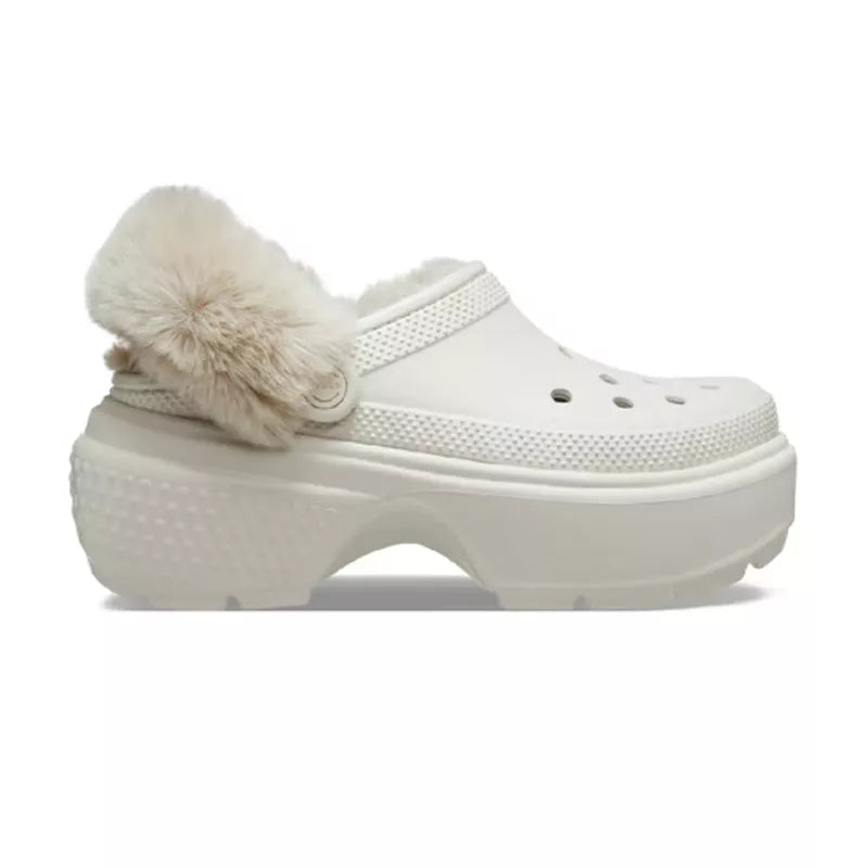 Stomp Lined Clog Sandals - White