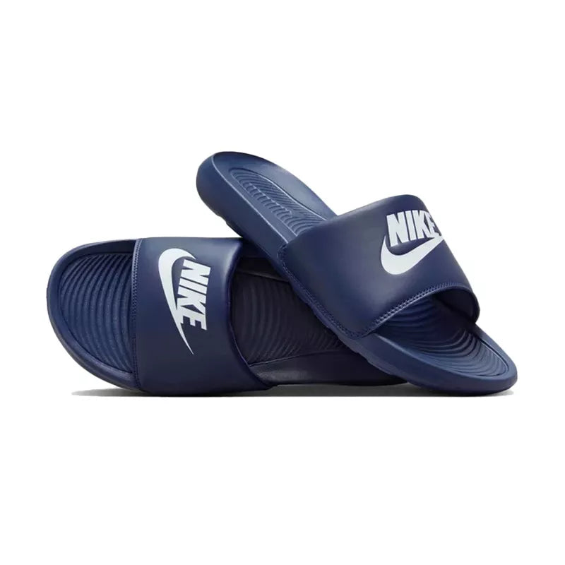 Sandale Nike Victori One - Marine Blanc