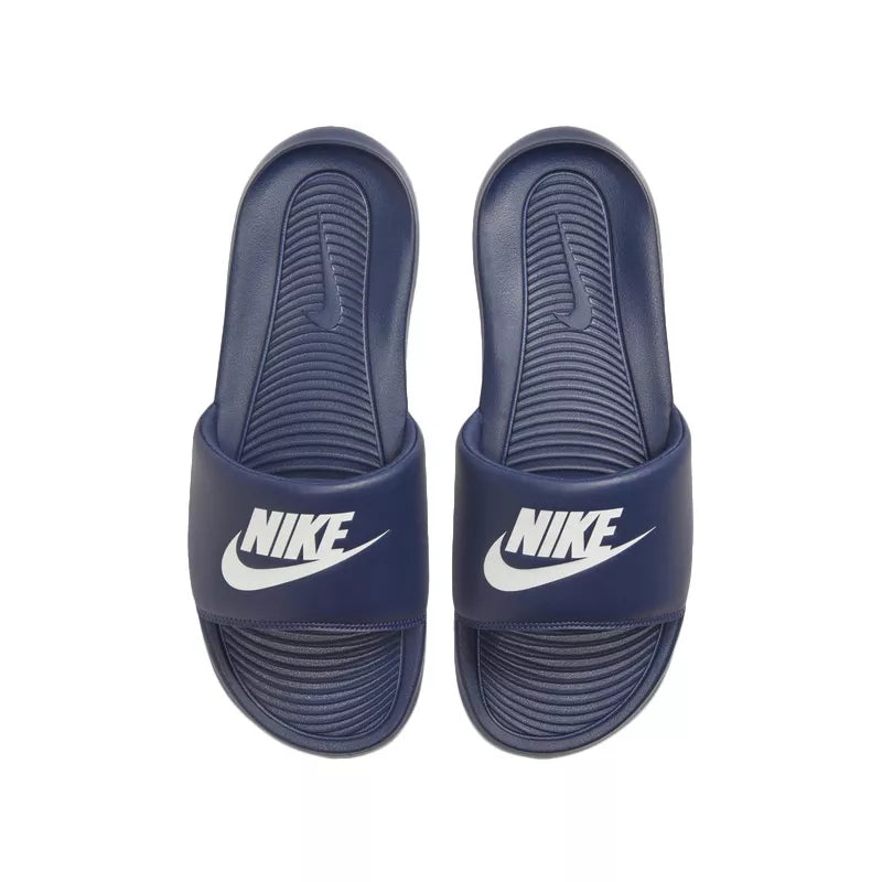 Sandale Nike Victori One - Marine Blanc