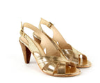 Nalaïm - Jade Heeled Sandals - Gold