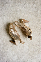 Nalaïm - Jade Heeled Sandals - Gold