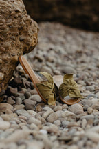 Mules Alba - Olive Goat Suede - Olive