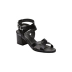 White Sun - Anaba Heeled Sandals - Black Buff - Black