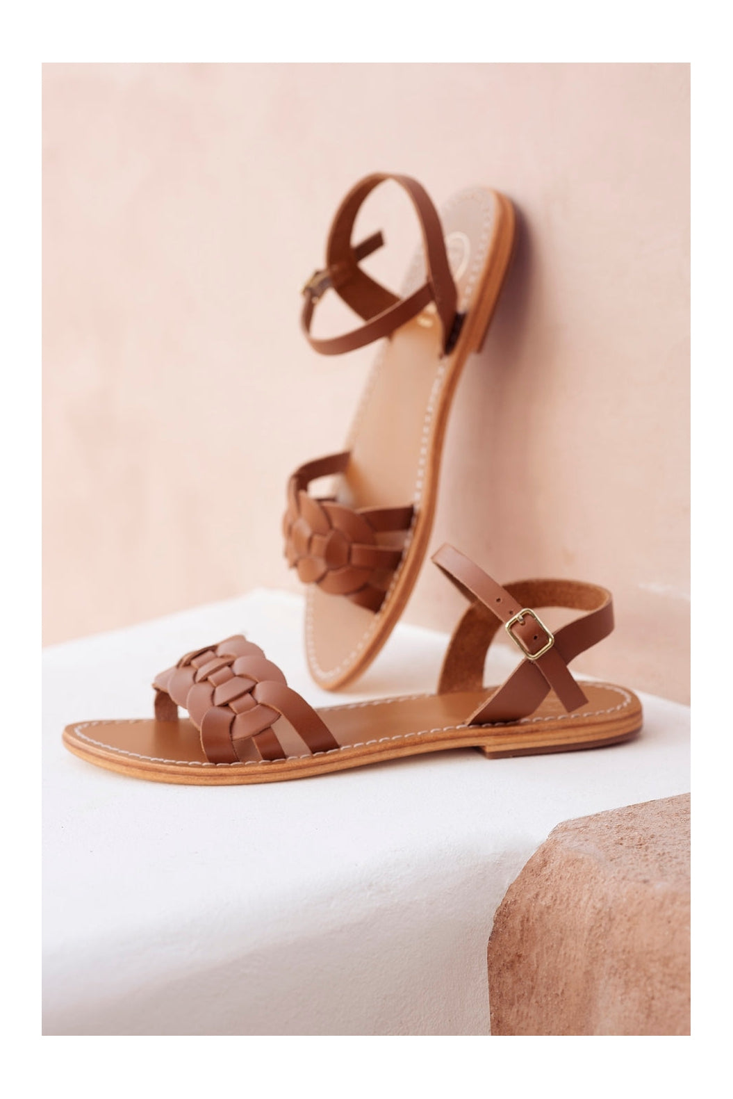 White Sun - Sandales Bandana - Camel Buff - Camel