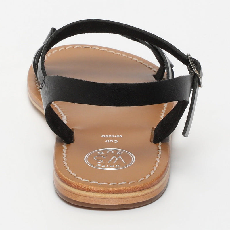White Sun - Sandales Bandana - Black Buff - Black