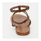 White Sun - Sandals With Ankle Strap Jessamine - Camel