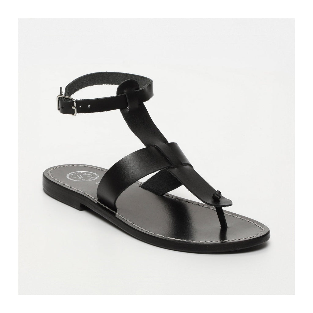 White Sun - Trisha Sandals - Black Buff - Black