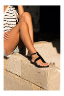 Sol Blanco - Sandalias Trisha - Negro Buff - Negro
