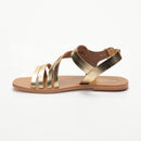 Les Bagatelles - Sandalias Planas Champika - Oscuro - Dorado