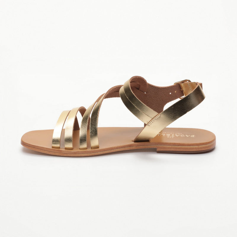 Les Bagatelles - Sandalias Planas Champika - Oscuro - Dorado
